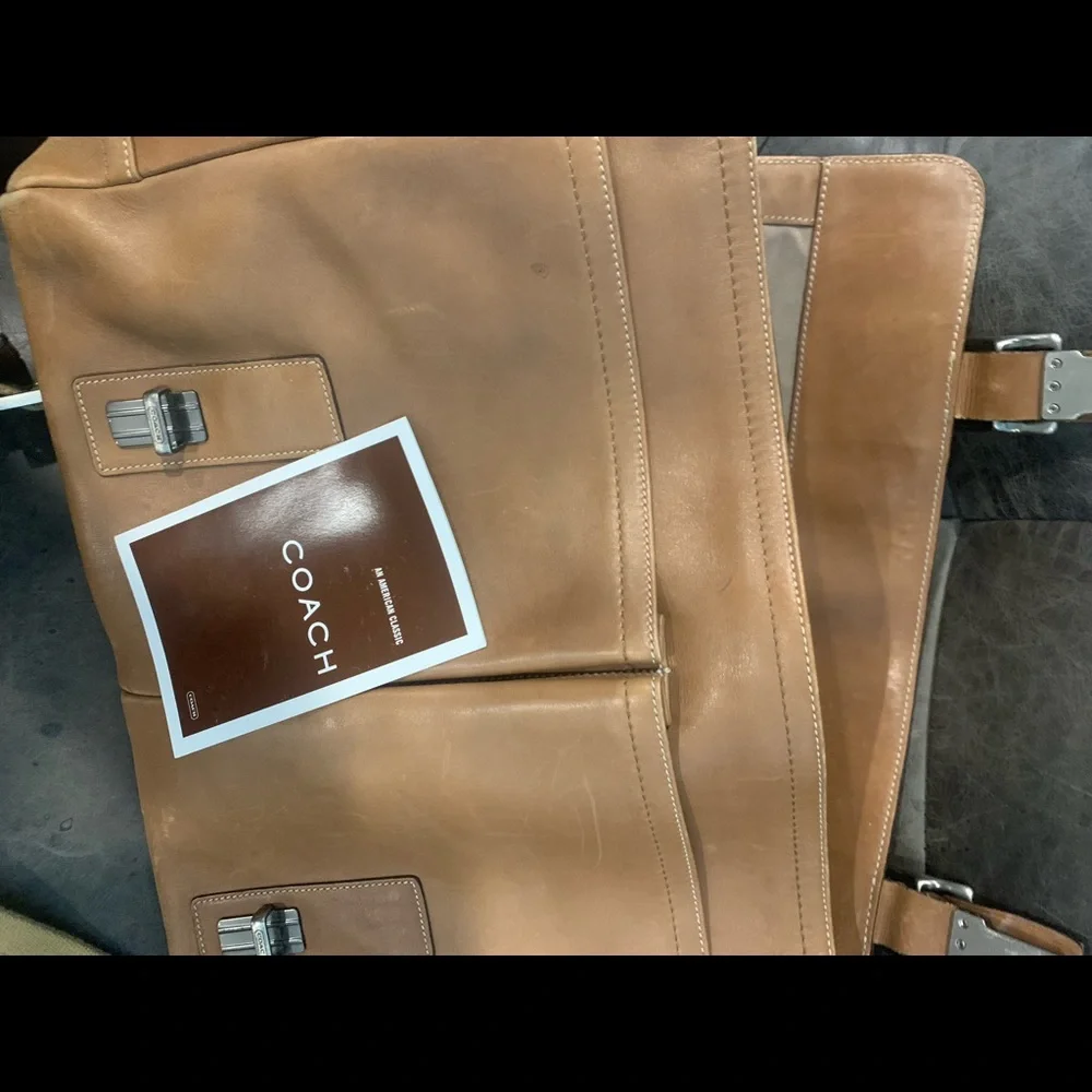 Coach Leather Satchel Briefcase - Picture 3 of 4